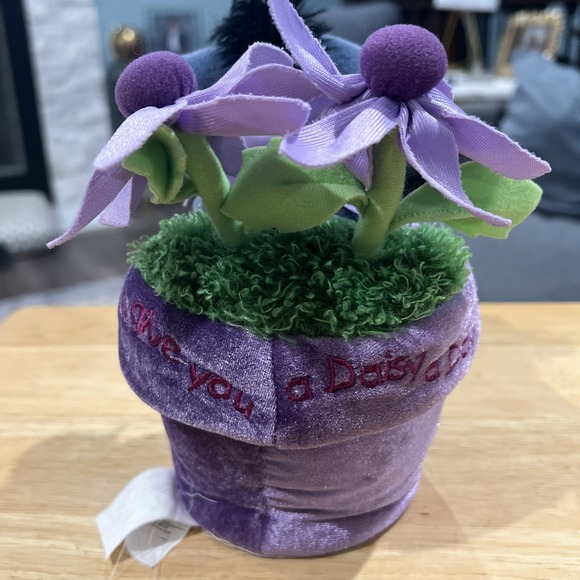 Eeyore In Flower Pot Disney Store Plush Daisy Stuffed Toy - Picture 4 of 14